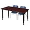 Regency Tables > Height Adjustable > Rectangular Table & Chair Sets, 48 W, 30 L, 23-34 H, Mahogany MT4830MHAPBK45NV - alternate 1